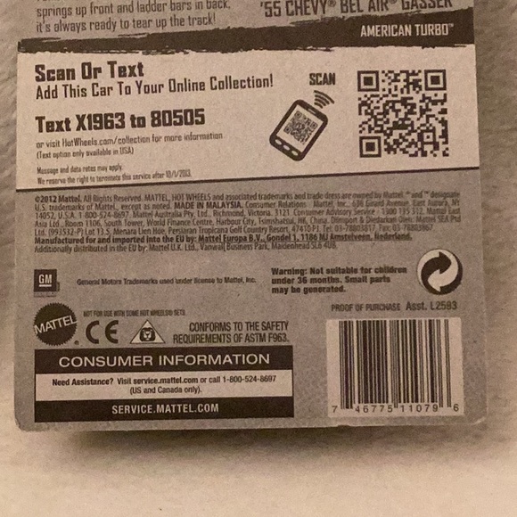 Hot Wheels ~ '55 Chevy Bel Air Gasser ~ HW Showroom ~ Set of 2 Black Gold - Picture 15 of 15